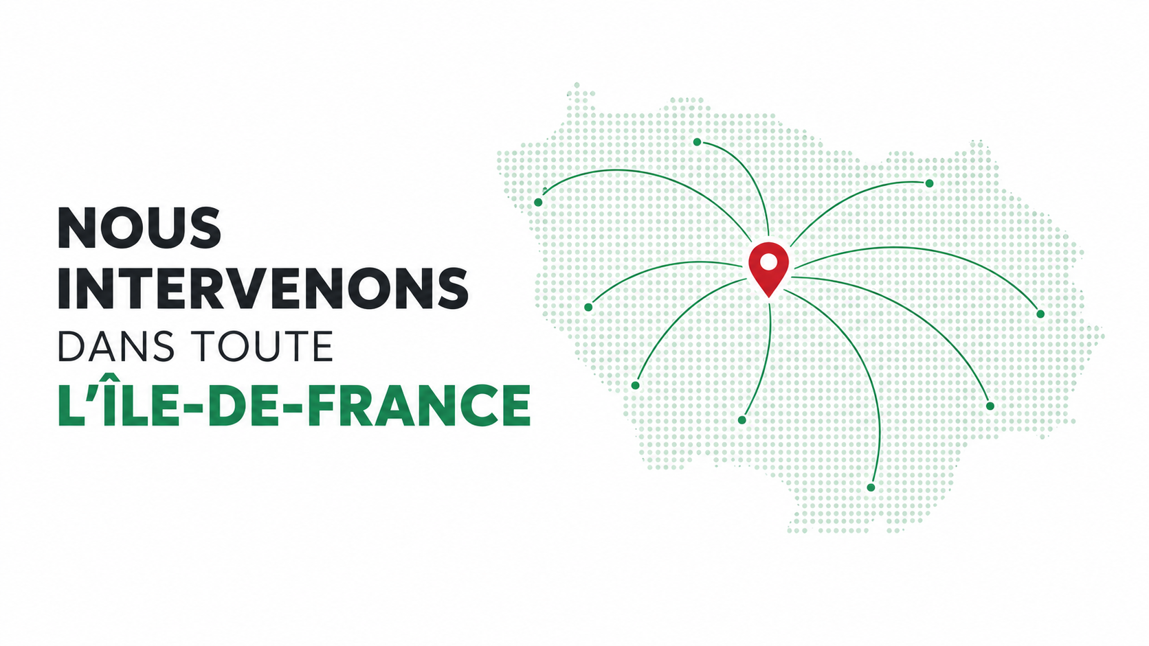 Carte des zones d'intervention d'Amitaf Host Group en Île-de-France