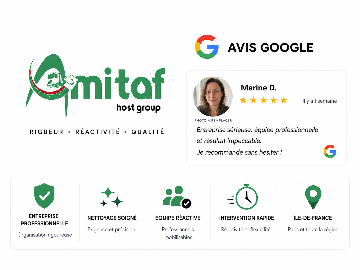 Amitaf Host Group — Rigueur, Réactivité, Qualité